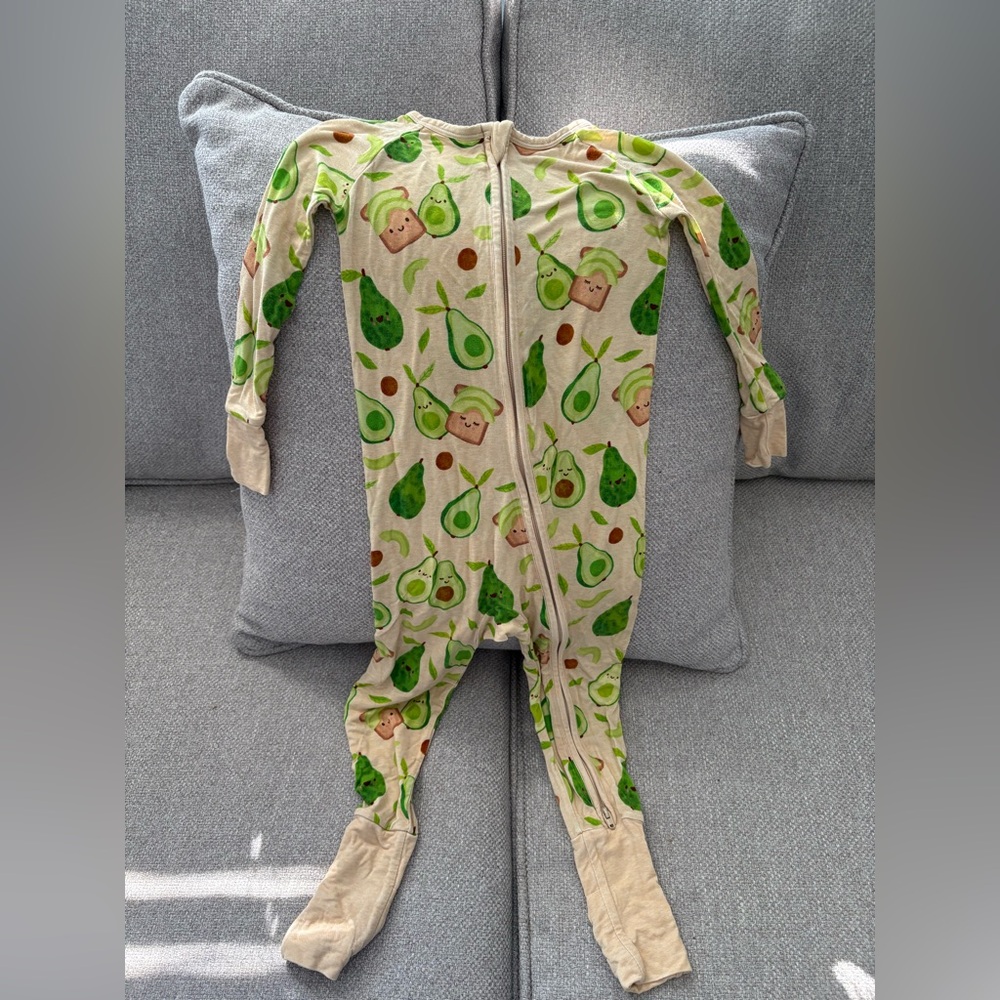 Little Sleepies Avocado Toast Zippy 2T